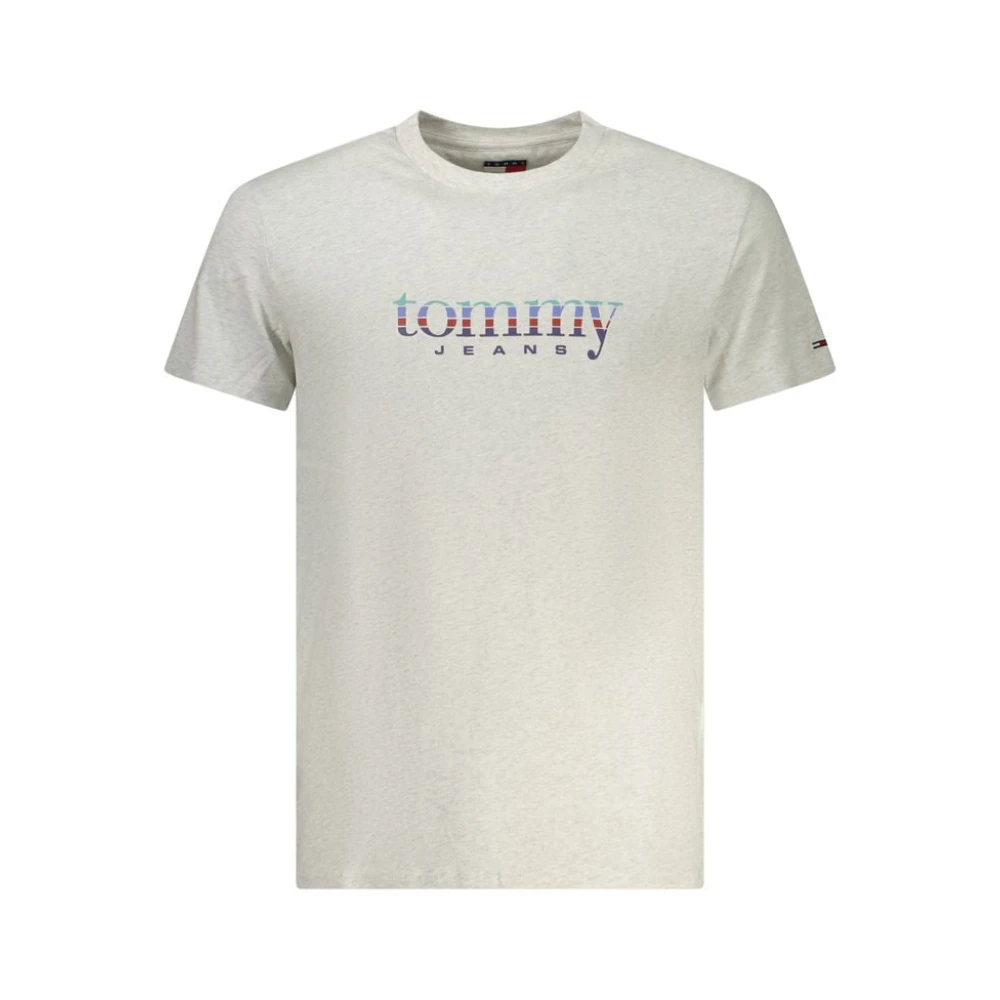 Tommy Hilfiger Men's White T-Shirts, M, Cotton T-Shirt