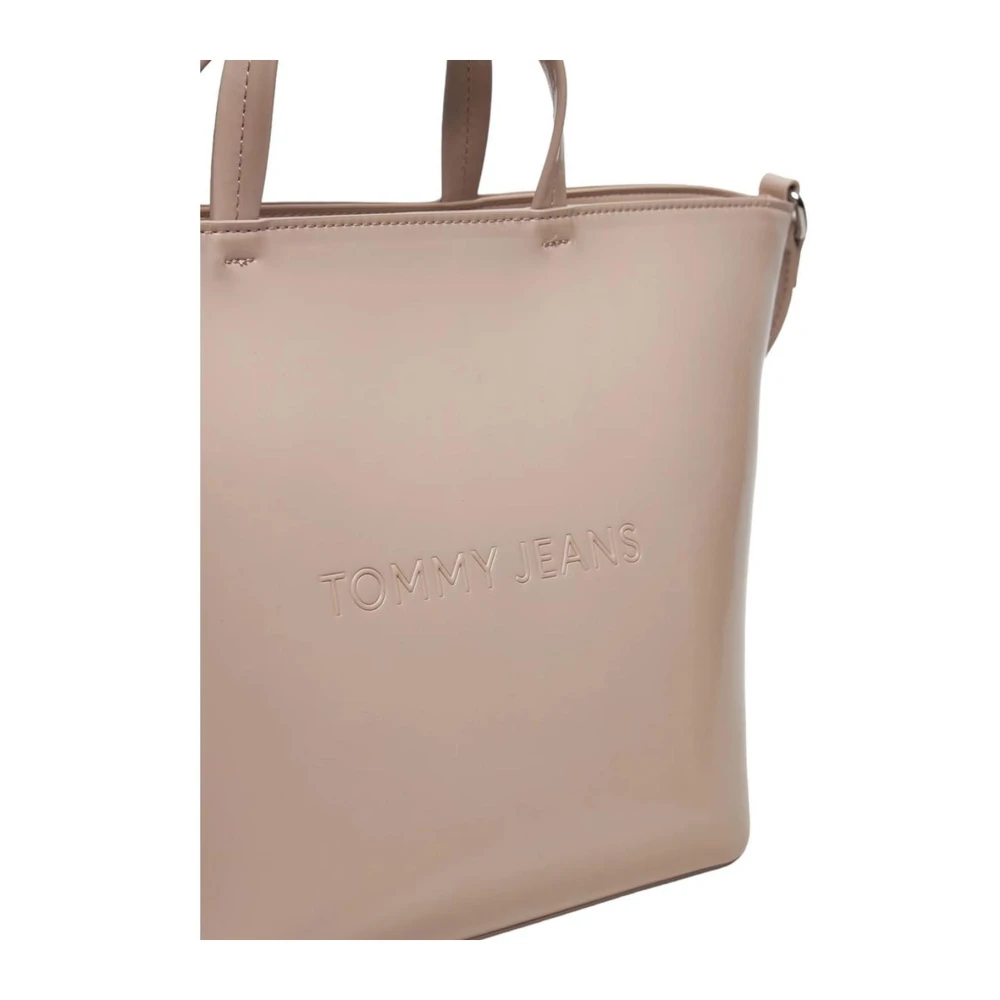 Tommy Hilfiger Moderne Polyurethaan Handtas Dames Collectie Pink Dames