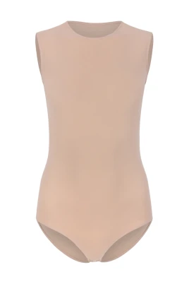 Nude Sleeveless Bodysuit