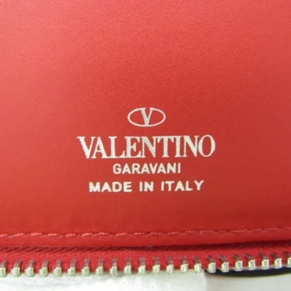 Valentino Vintage Pre-owned Leather wallets Red Dames