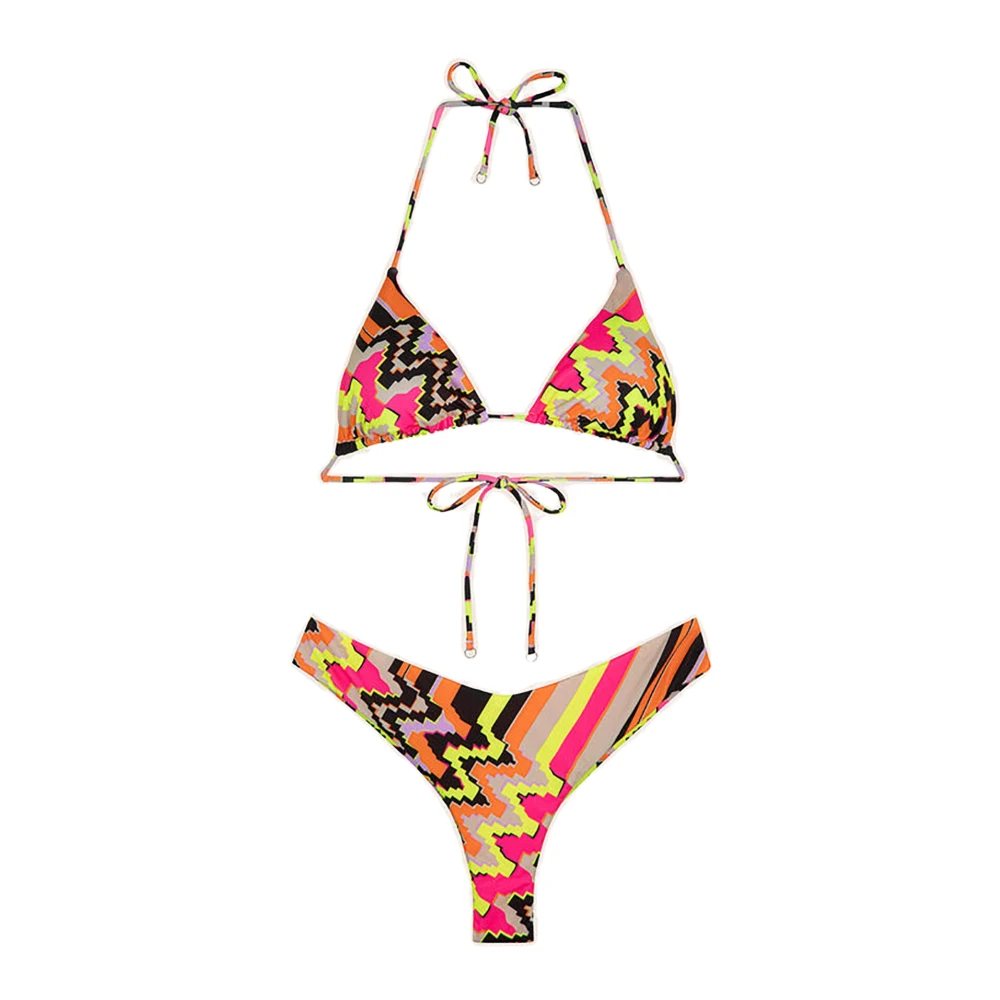 F**k Driehoek Bikini Set Ethos Multicolor Dames