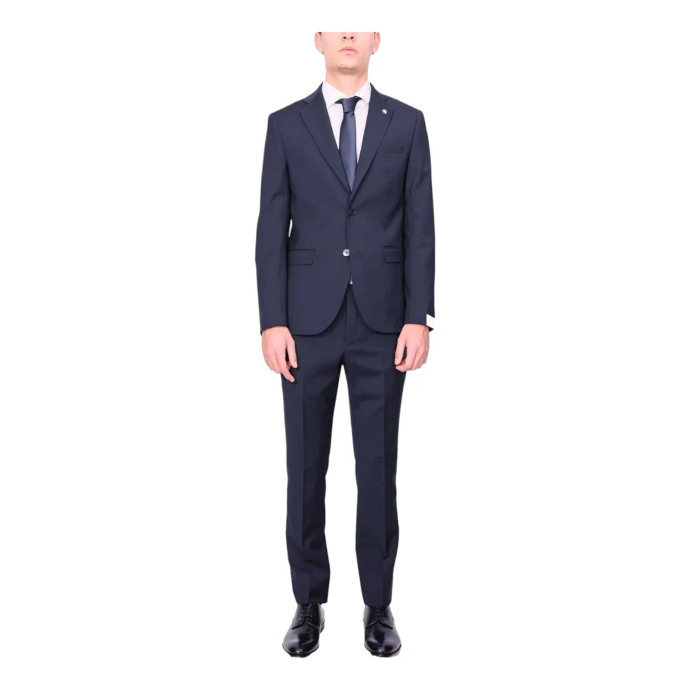 Manuel Ritz Elegant Suit Set Blue Heren