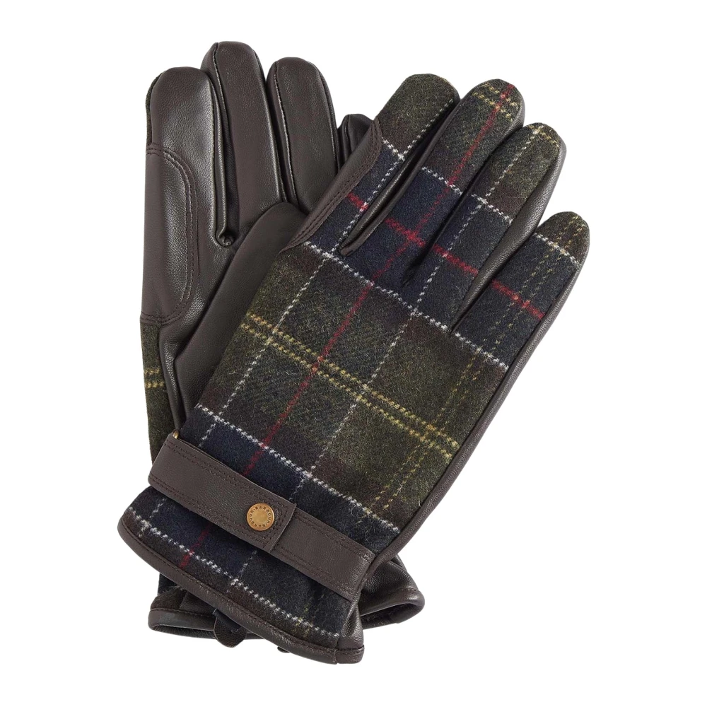 Barbour Herren Braun Handschuhe Nappa Kariert - Bild 7