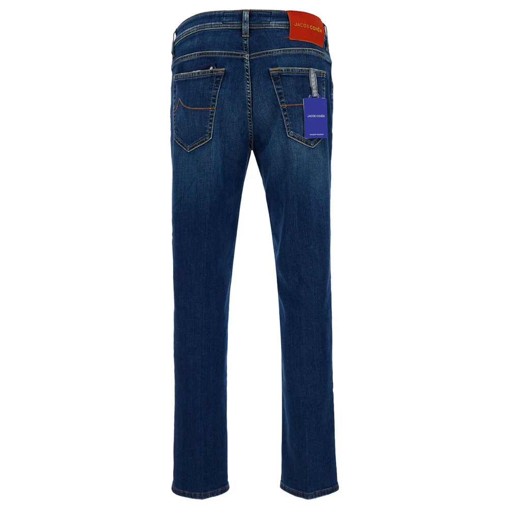 Jacob Cohën Slim Cropped Carrot Jeans Blue Heren