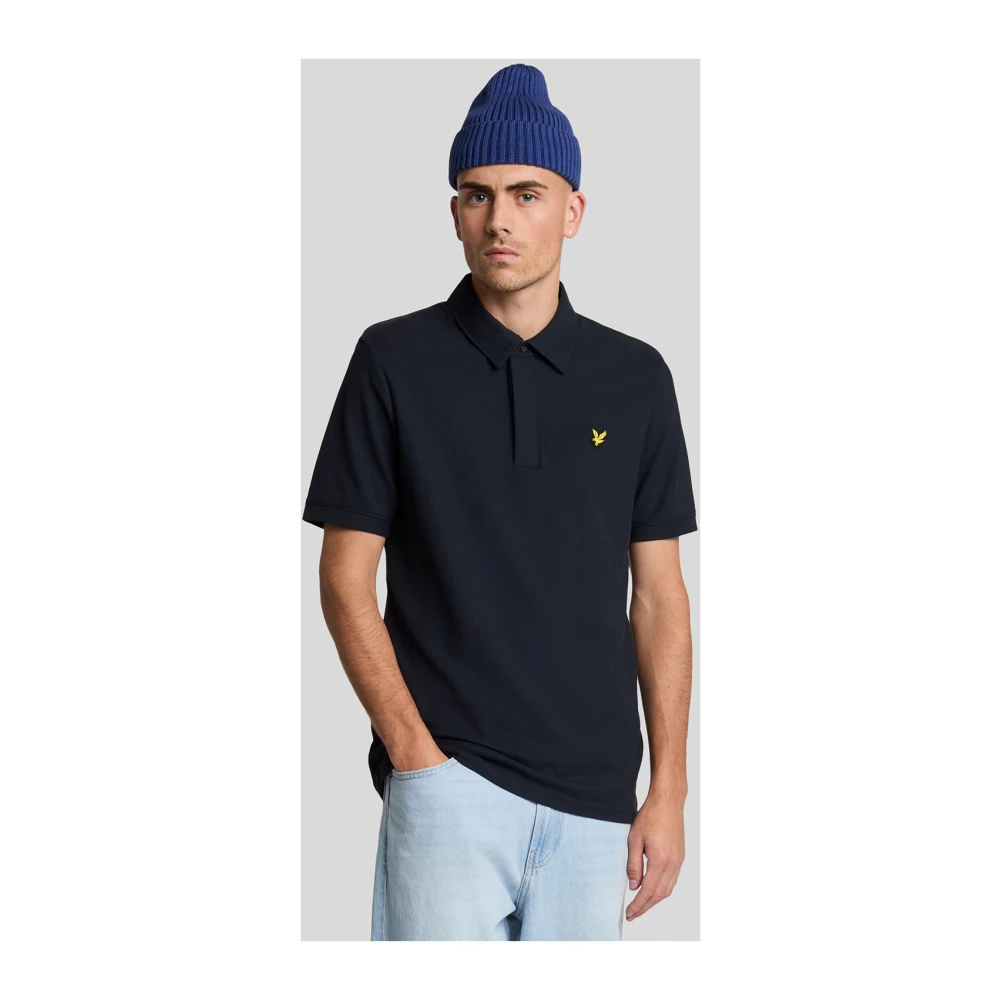 Lyle & Scott SS Polo Shirts Overhemdkraag Piqué Polo Shirt Blue Heren