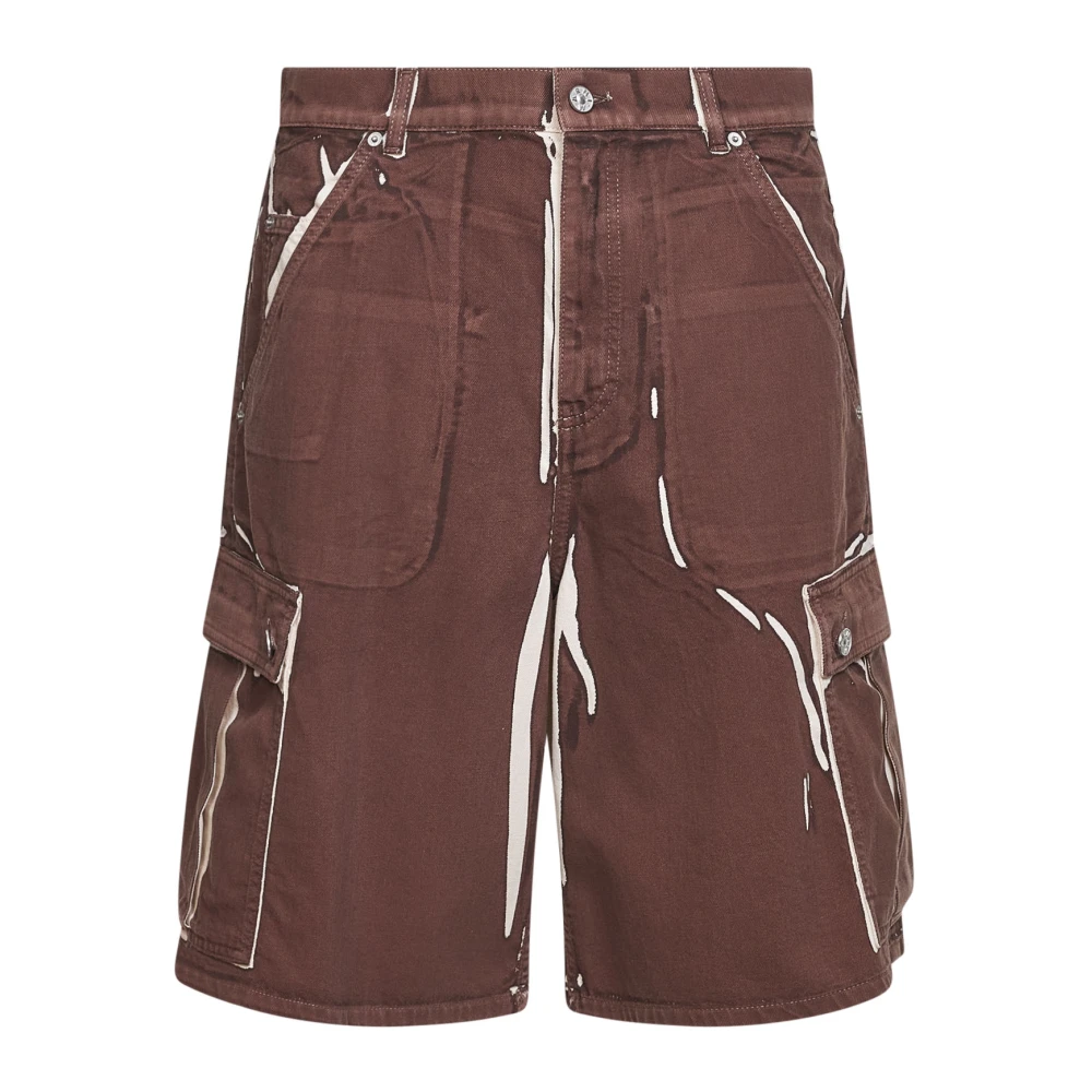 Marni Men's Brown Utility Cargo Shorts - Casual Shorts - W31 - Shorts