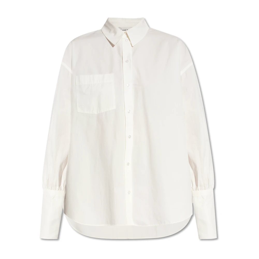 Anine Bing Maxine oversize skjorta White, Dam