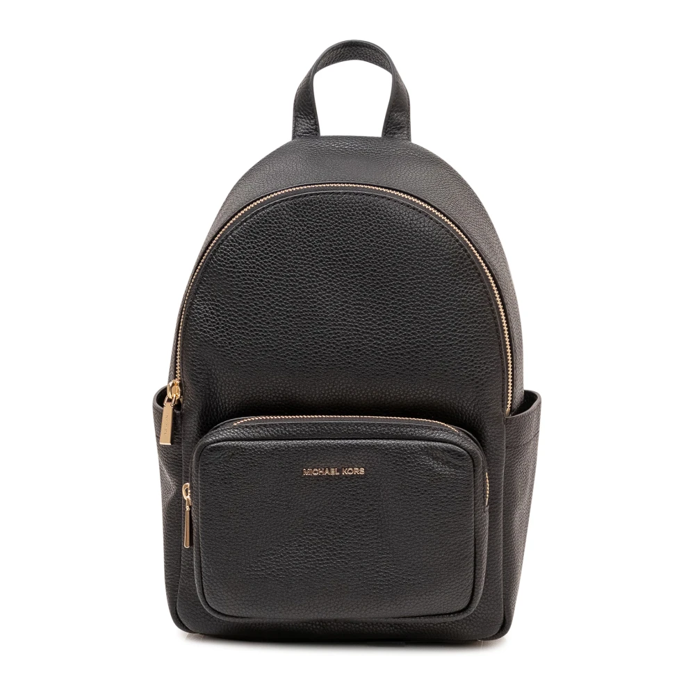 Michael Kors Women's Black Tanner Medium Pebbled Leather Backpack - Backpacks - One Size - Bags
