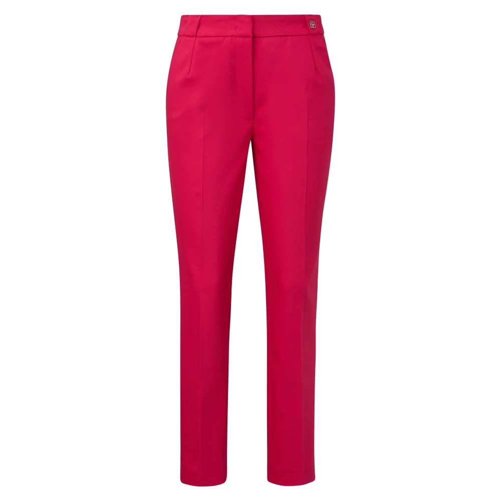 Comma Cropped Trousers Pink Dames