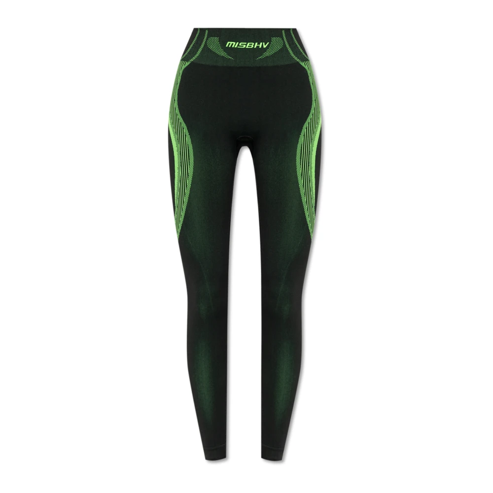 Misbhv Leggings med Logo Green, Dam