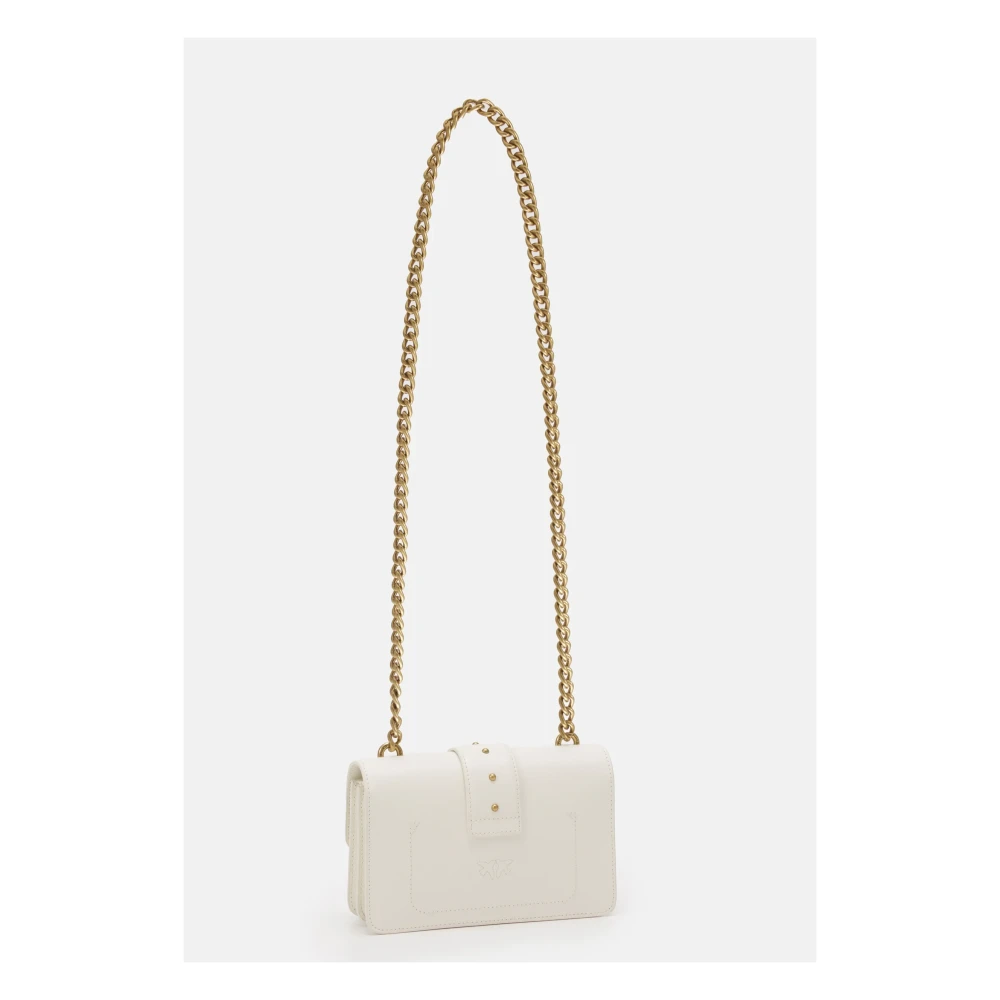 Pinko Love One Mini C Crossbody Tas White Dames