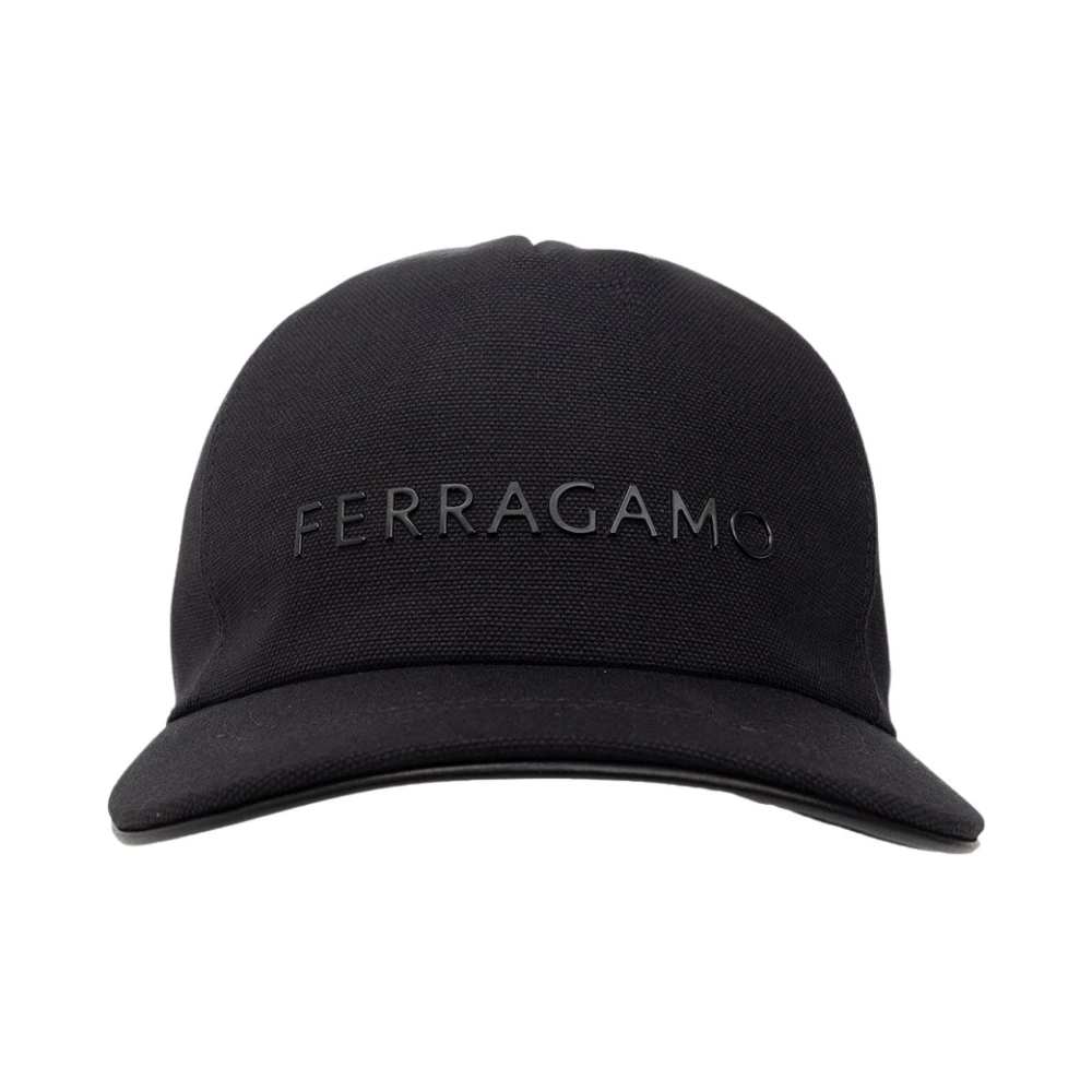 Ferragamo Uomo Nero Cappellino Con Firma - Immagine 2