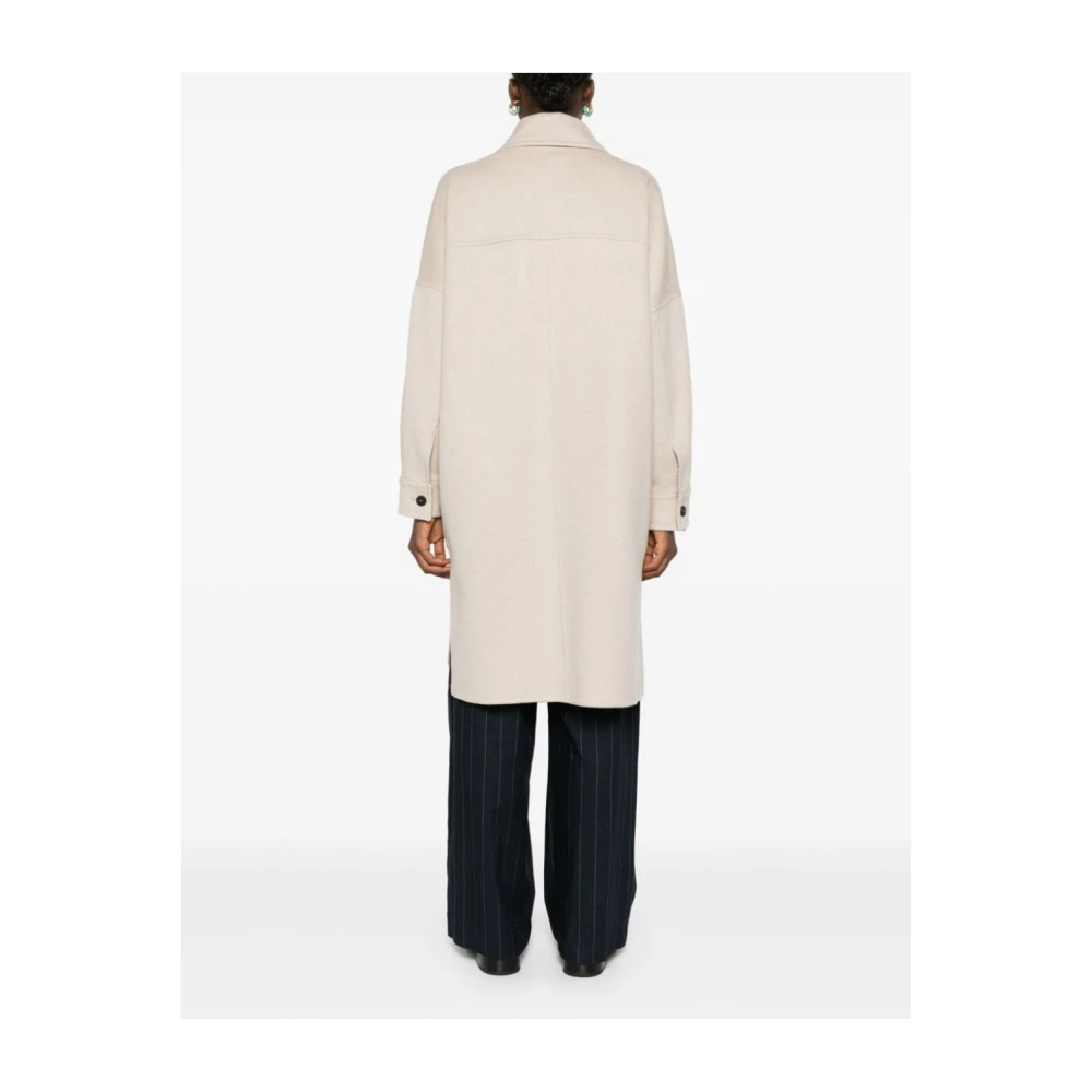 Max Mara Beige Cashmere Oversize Coat Beige Dames