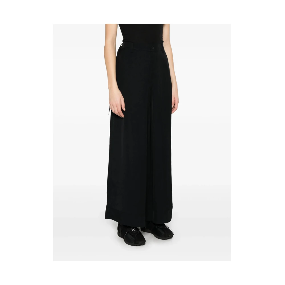 Y-3 Zwarte broek met elastische tailleband Black Dames