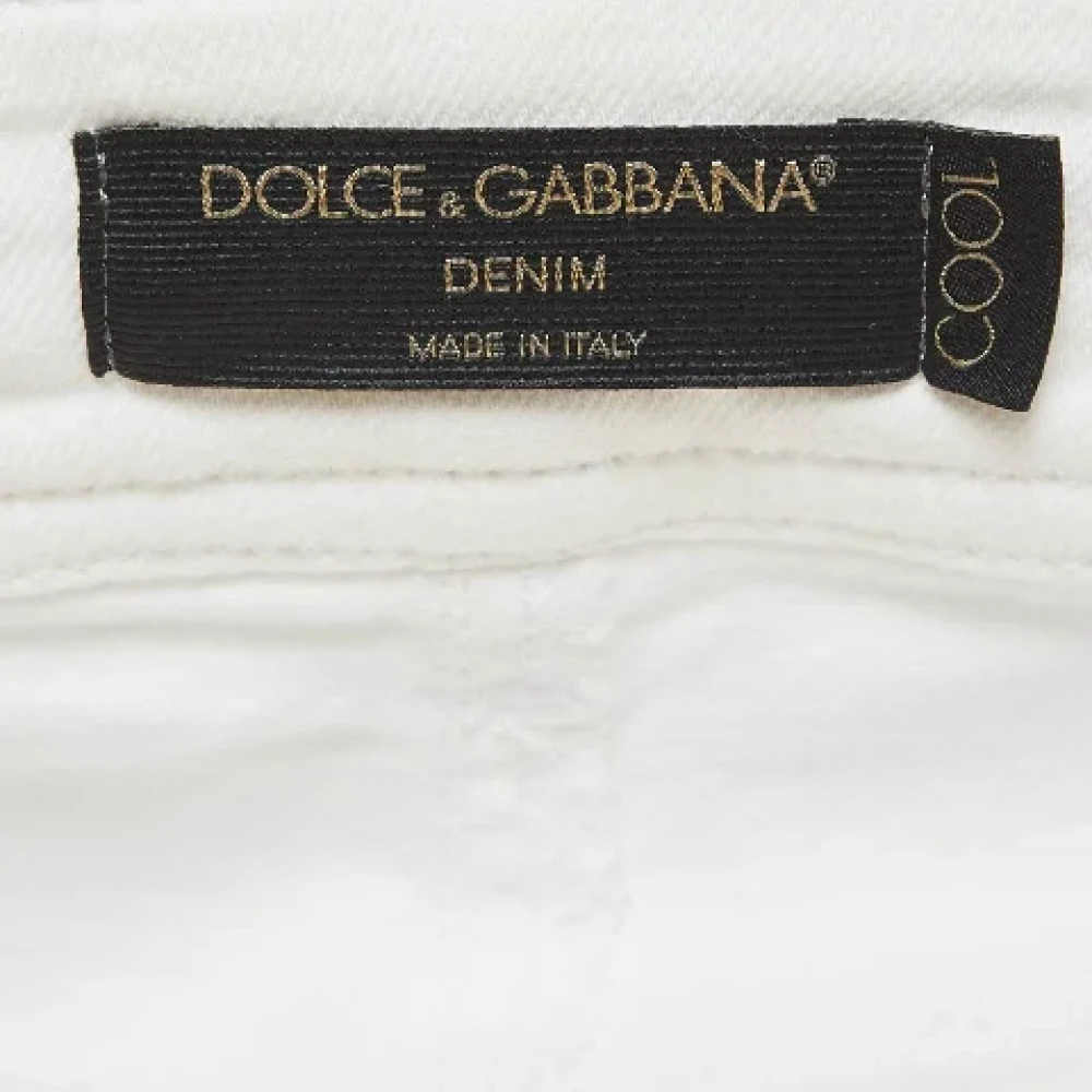 Dolce & Gabbana Pre-owned Denim jeans White Dames
