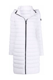 Biała pikowana kurtka z ociepleniem