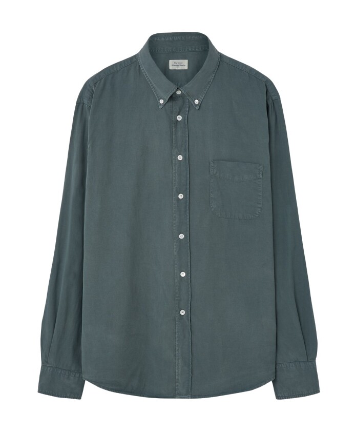 groene-button-down-overhemd