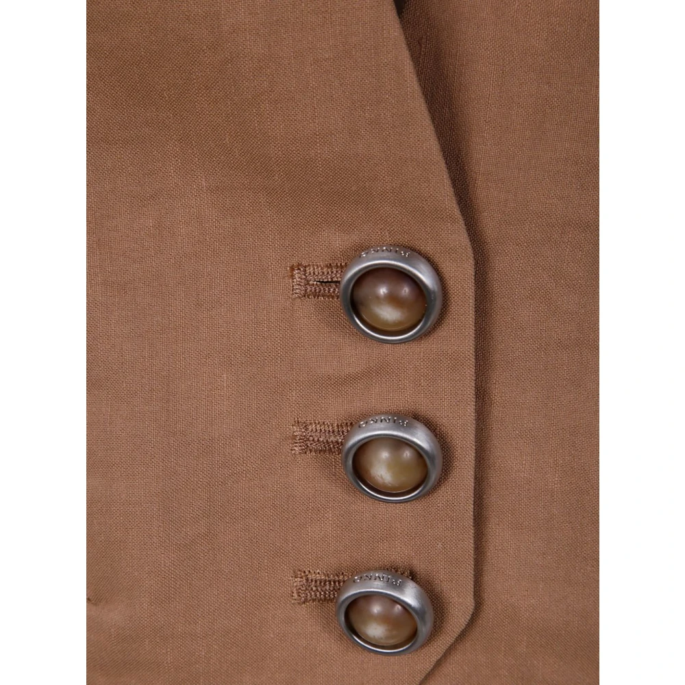 pinko Elegante Marrone Gebreide kleding Ss25 Brown Dames