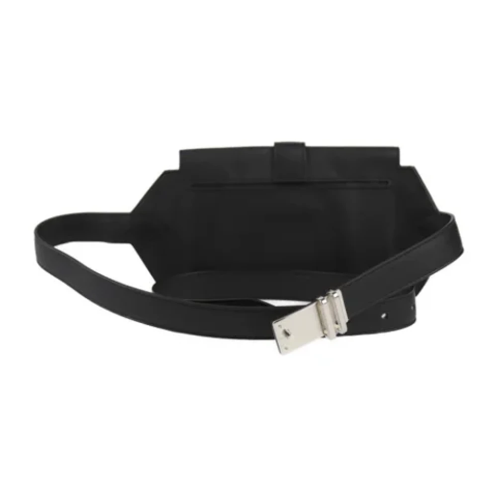 Hermès Vintage Pre-owned Leather crossbody-bags Black Dames