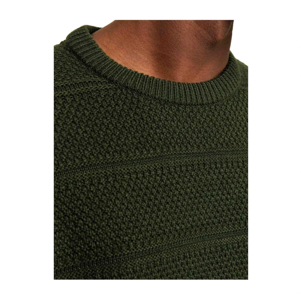 jack & jones Groene Crew Neck Jersey Gebreid Green Heren