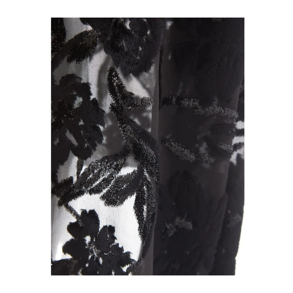 Lardini Tijdloze Zwarte Viscose Jurk Black Dames
