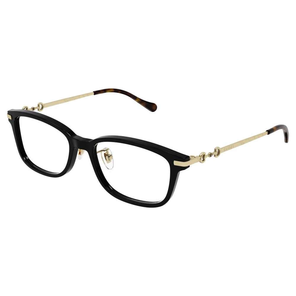 Gucci Women's Black Rectangular Eyewear Frame - Glasses - 52 Mm - Accessories