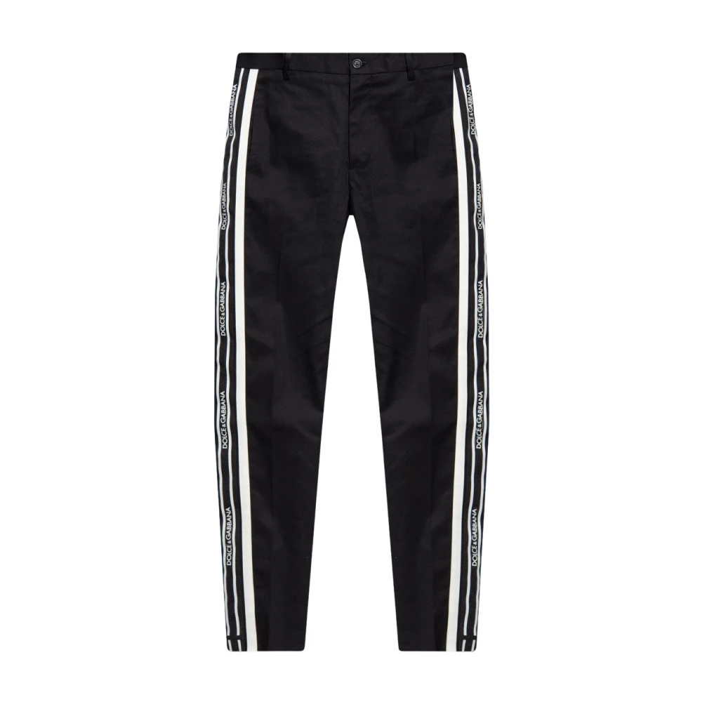 Dolce & Gabbana Hombre Negro - Pantalones Deportivos - Trousers - S