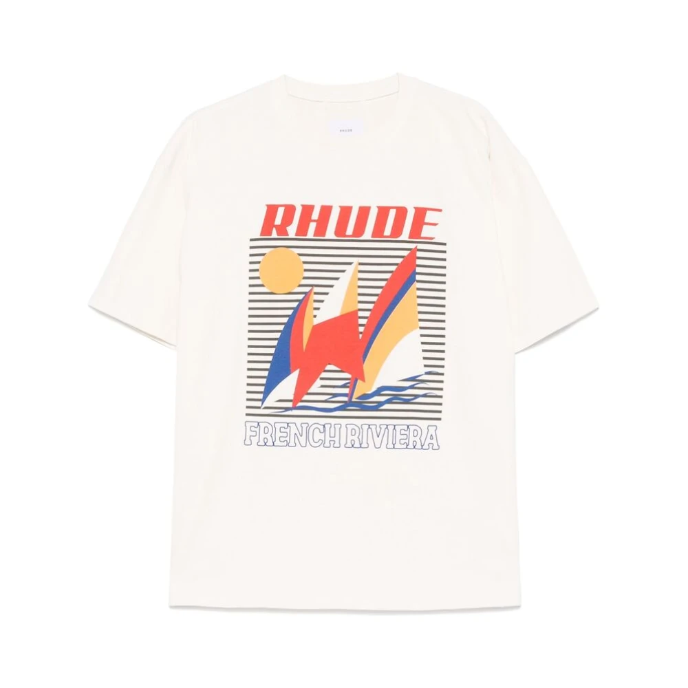 Rhude T-shirt met ronde hals White Heren