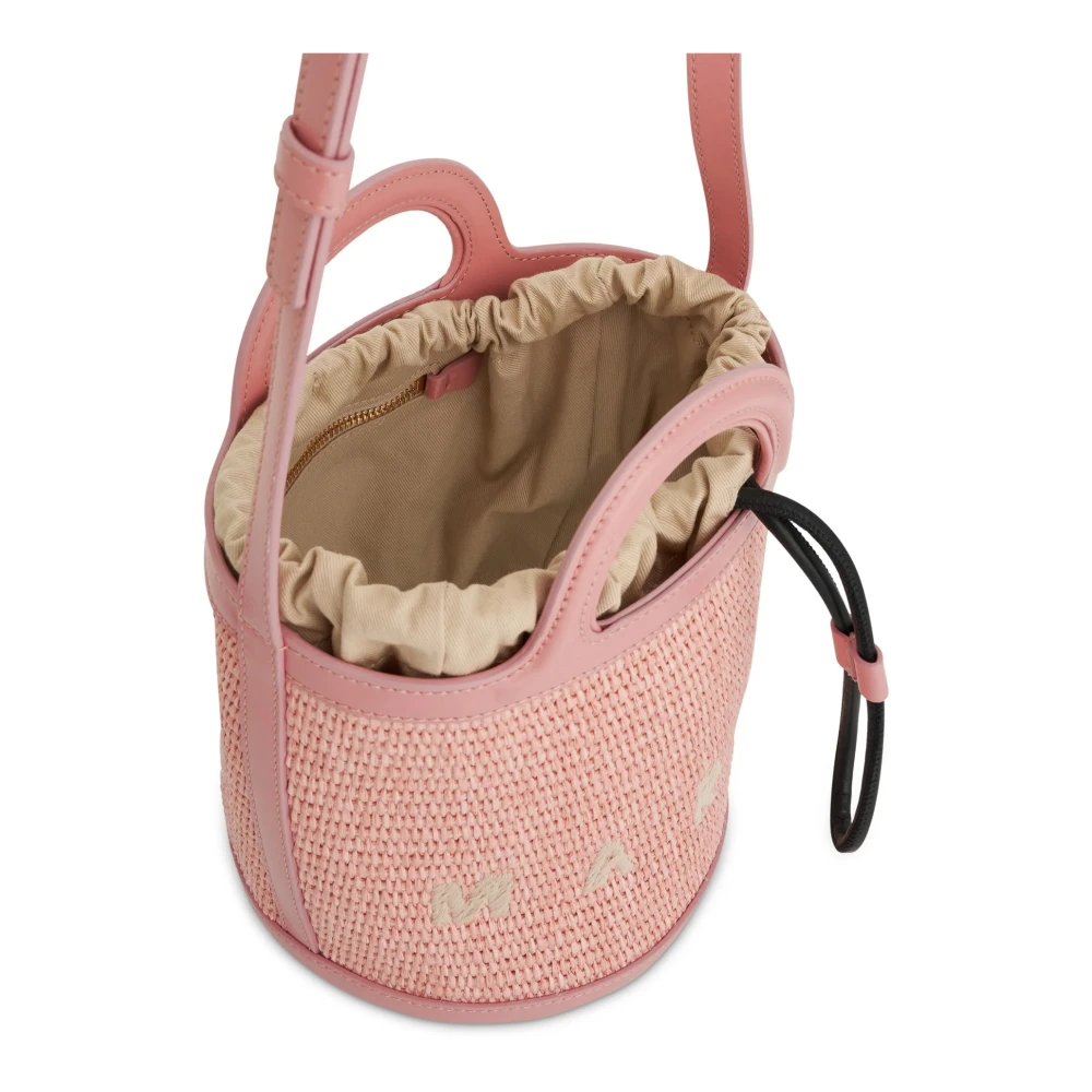 Marni Tropicalia Bucket Tas Vrouwen Trekkoord Pink Dames