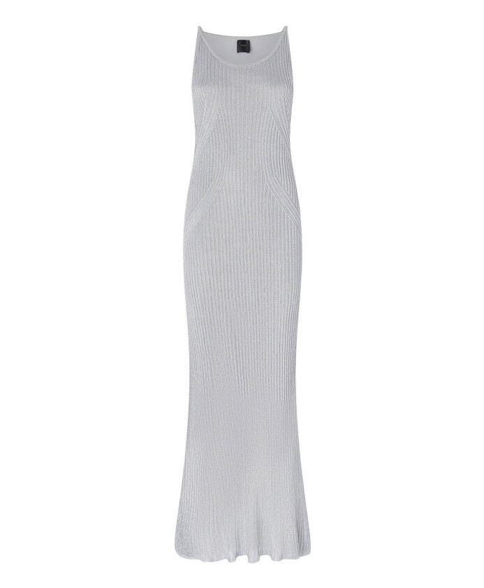 robe-sans-manches-gris-metallise-a-cotes