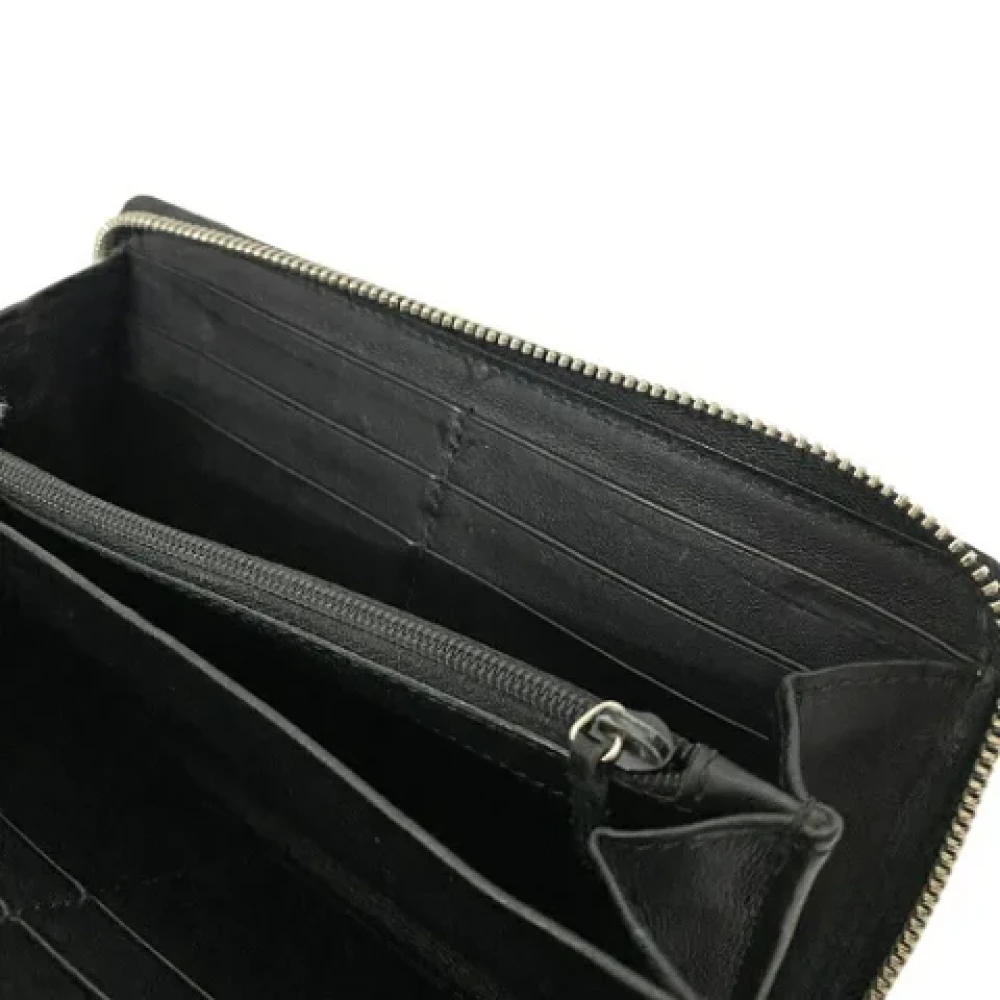 Gucci Vintage Pre-owned Leather wallets Black Dames