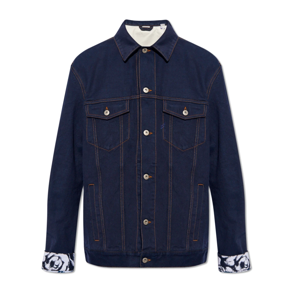 Burberry Men's Blue Denim Jackets, M, Denim Jacket