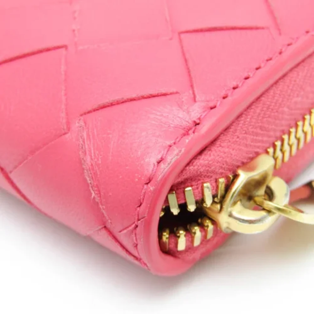 Bottega Veneta Vintage Pre-owned Leather wallets Pink Dames
