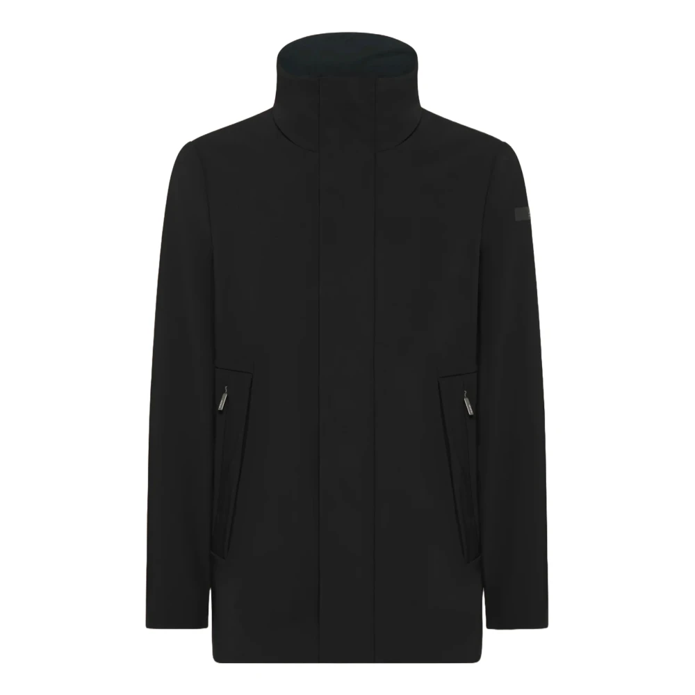 RRD Zwarte winterjas met verfijnd design Black Heren