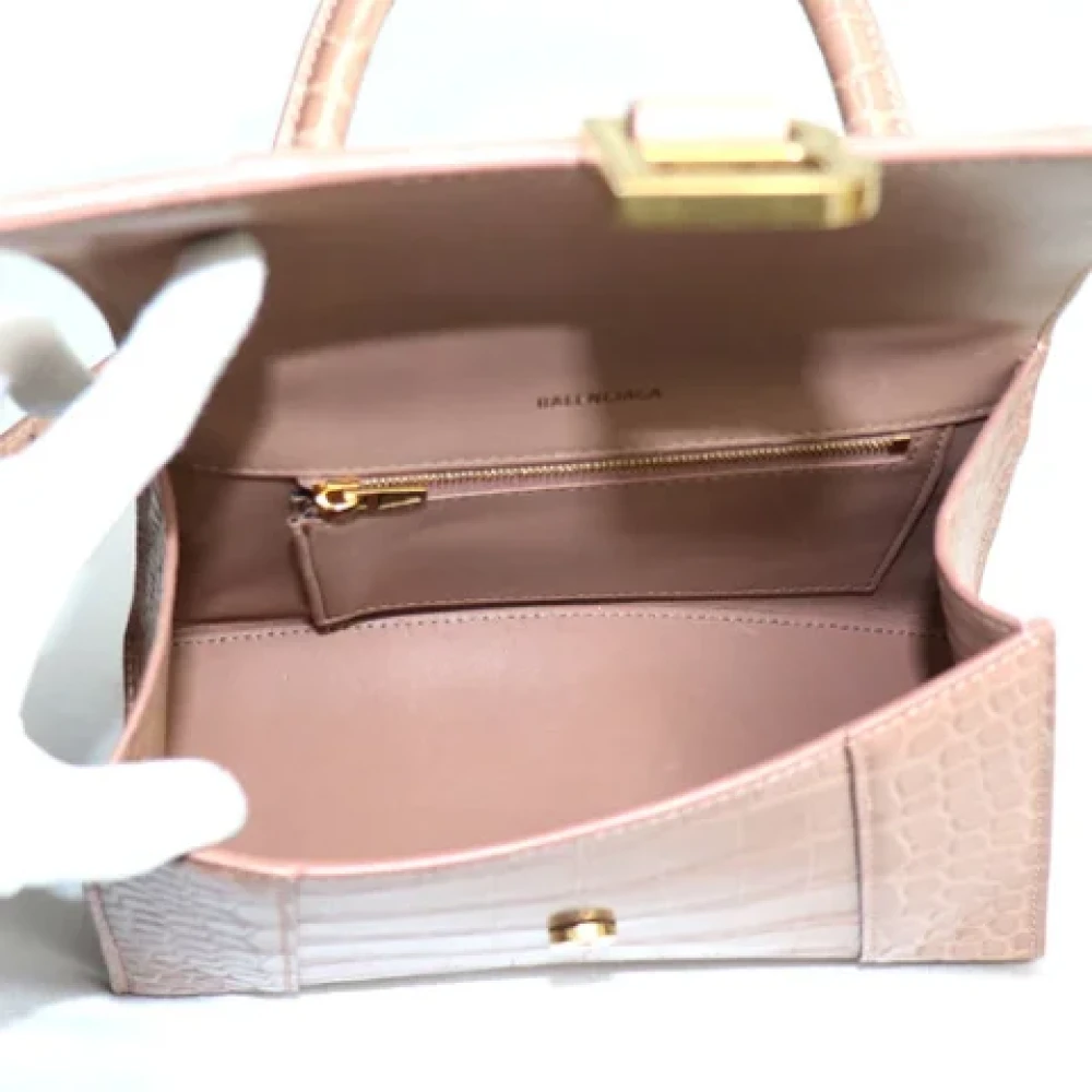 Balenciaga Vintage Pre-owned Leather shoulder-bags Beige Dames