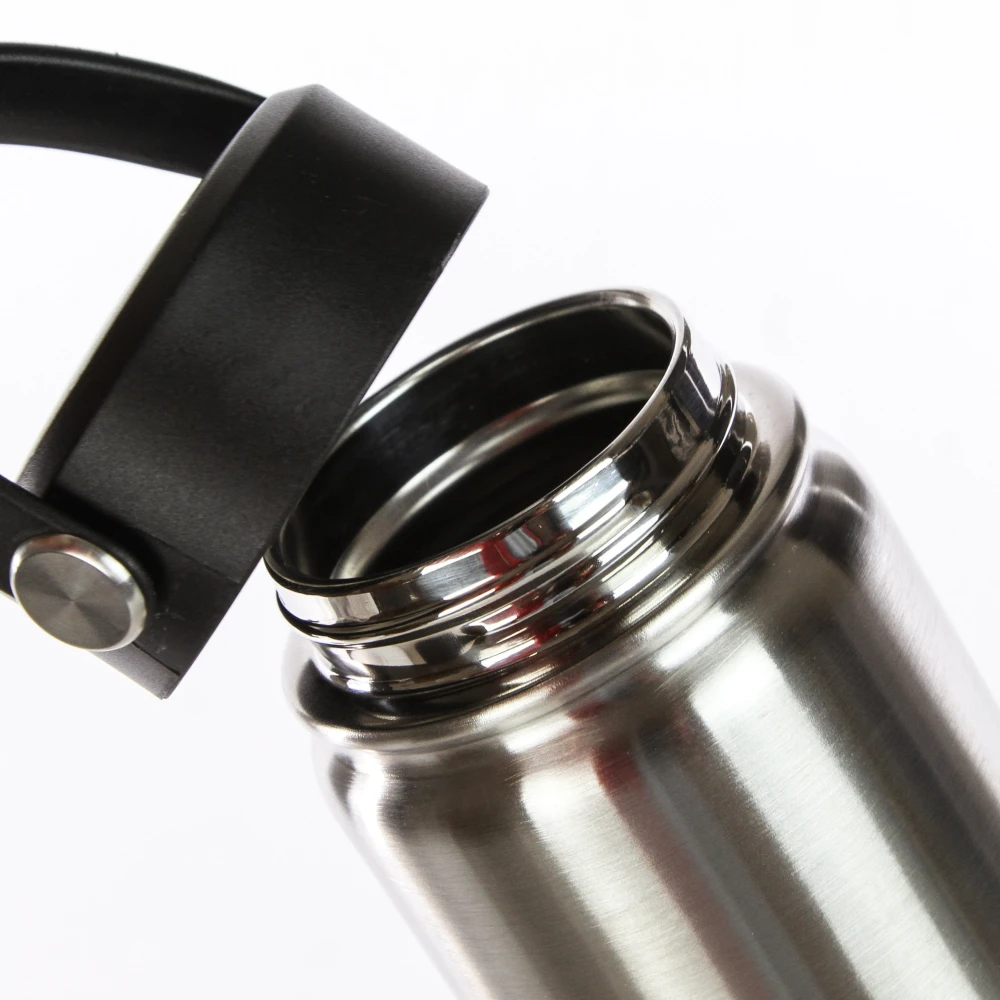 Obey Protestfles Zilver Zwart Roestvrij Staal Gray Heren