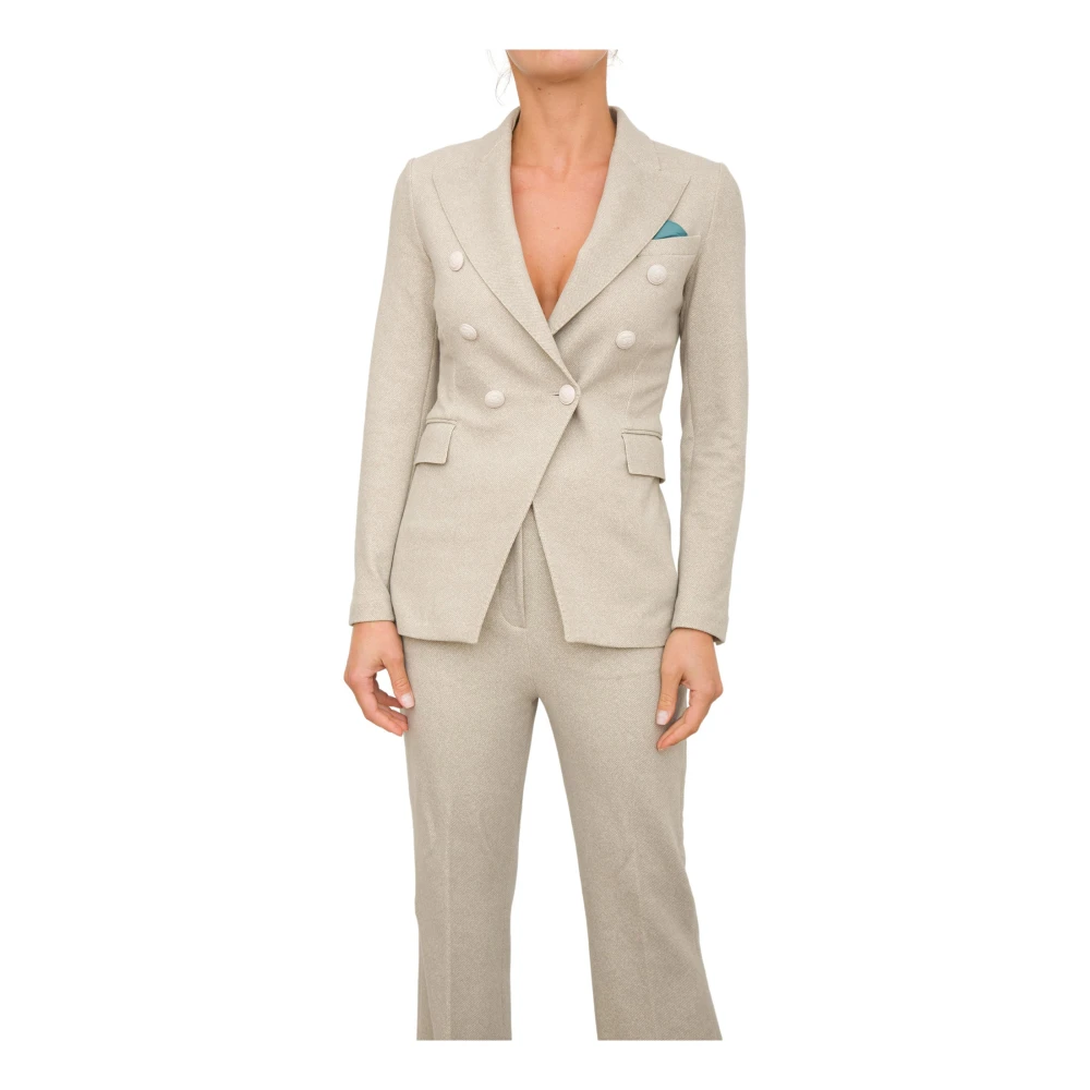 Circolo 1901 Stijlvolle Jas voor Mannen Beige Dames