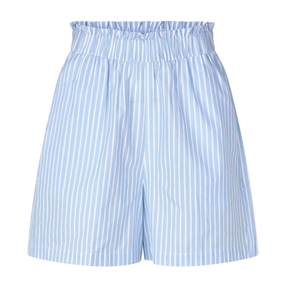 Lollys Laundry Women's Blue Short Shorts, Xs, Striped Loose Fit Shorts
