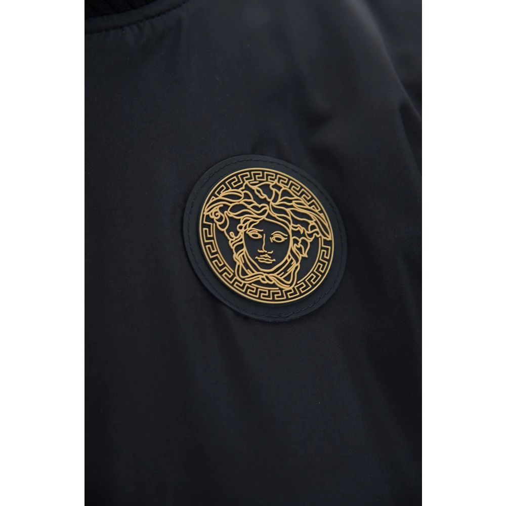 Versace Omkeerbare Jas met Ritssluiting en Hoge Kraag Multicolor Dames