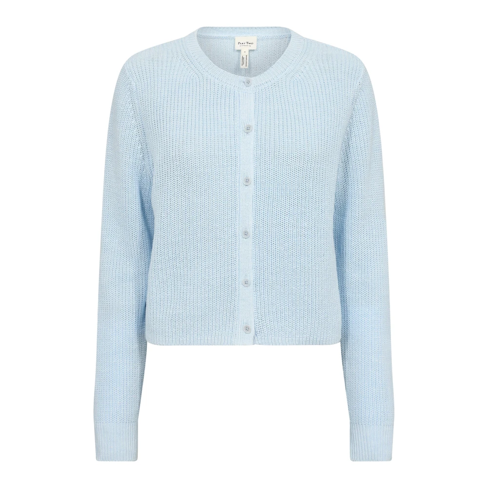 Part Two Cardigan met knoopsluiting Ice Water Blue Dames