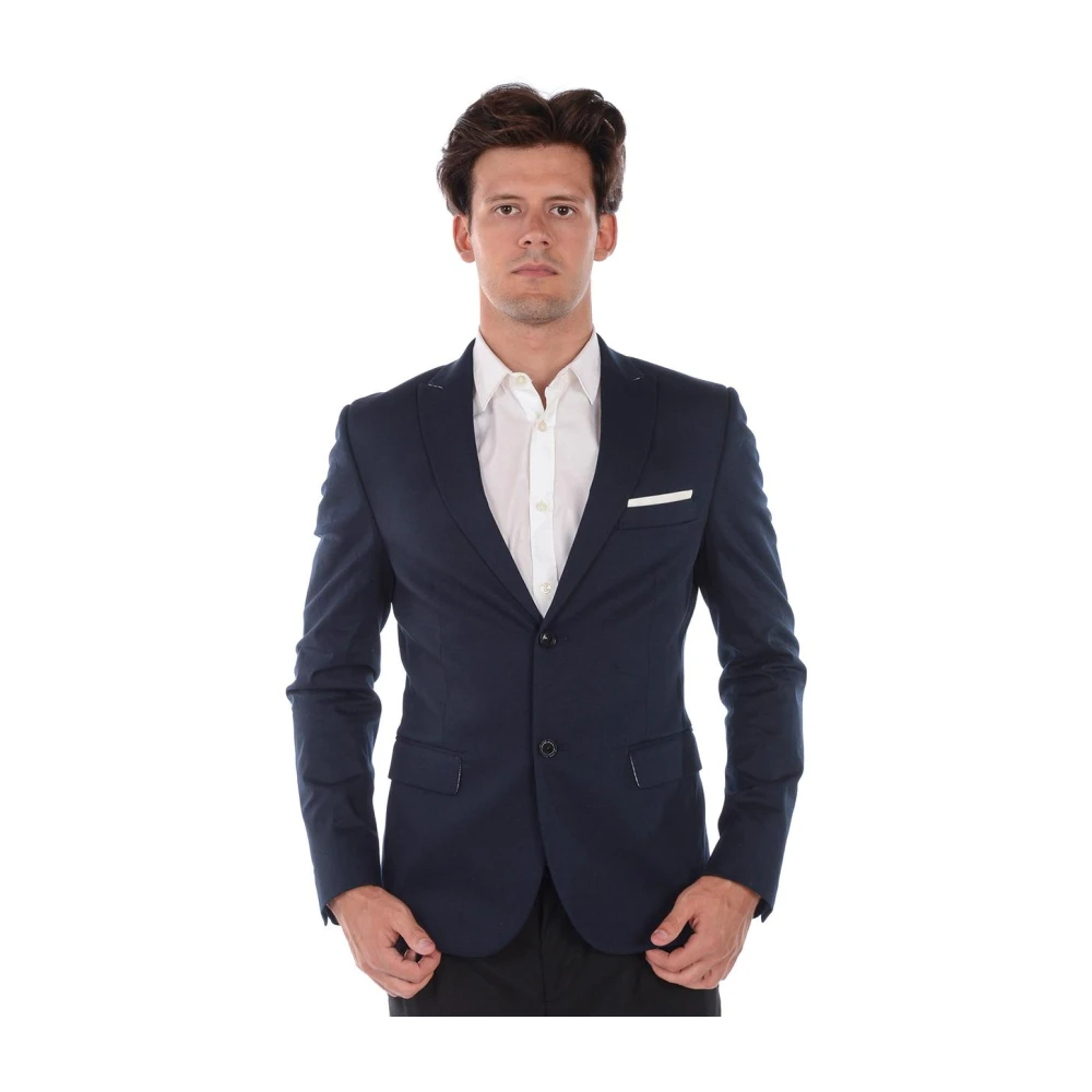 Daniele Alessandrini Blue Blazers, Male, 2XL, Equilibrium Jacket
