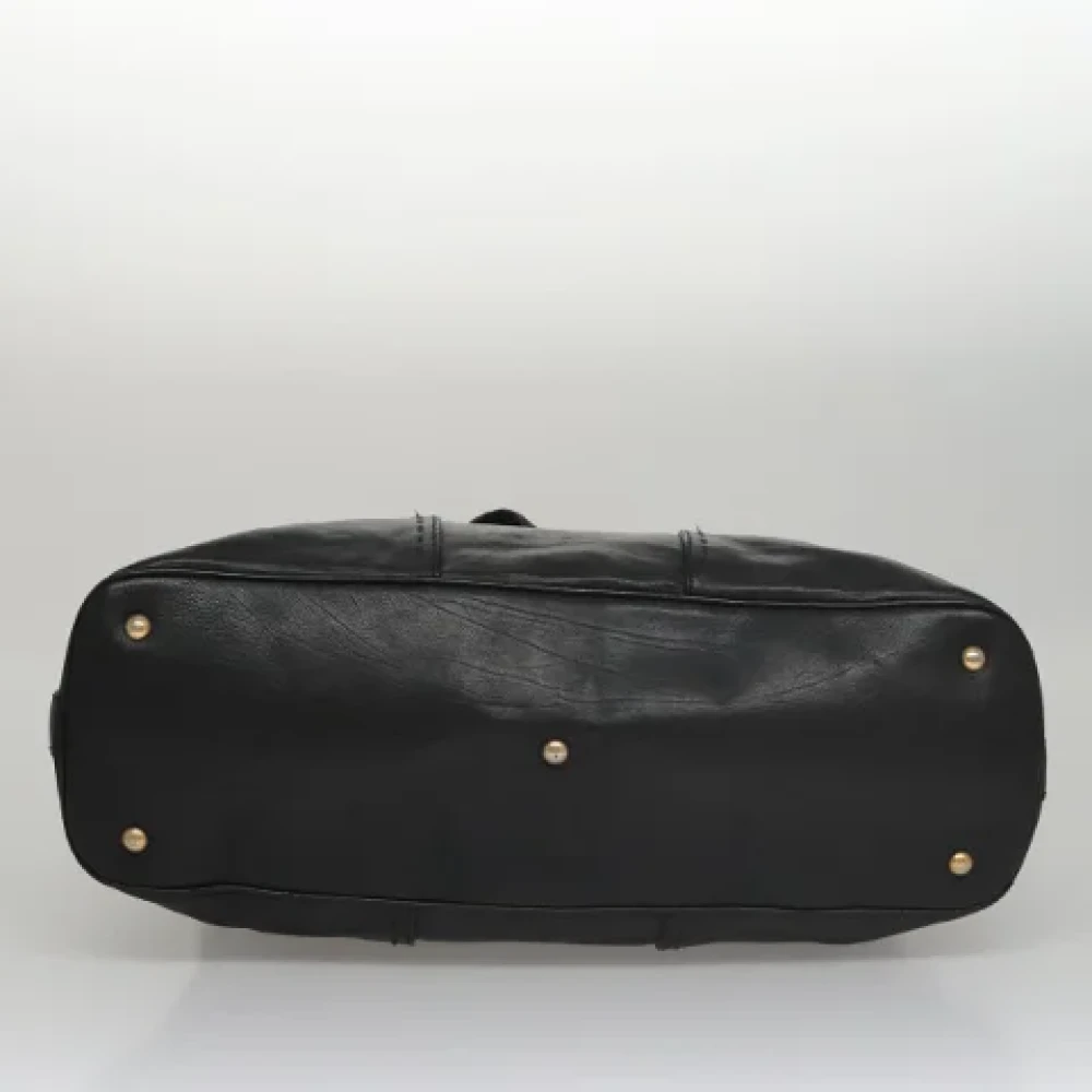Saint Laurent Vintage Pre-owned Leather handbags Black Dames