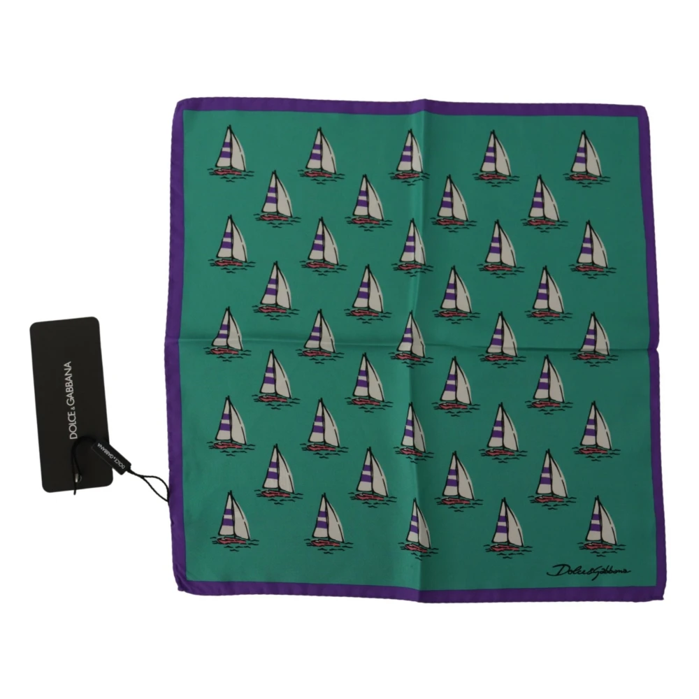 Dolce & Gabbana Luxe Zijden Zakdoek Multicolor Heren