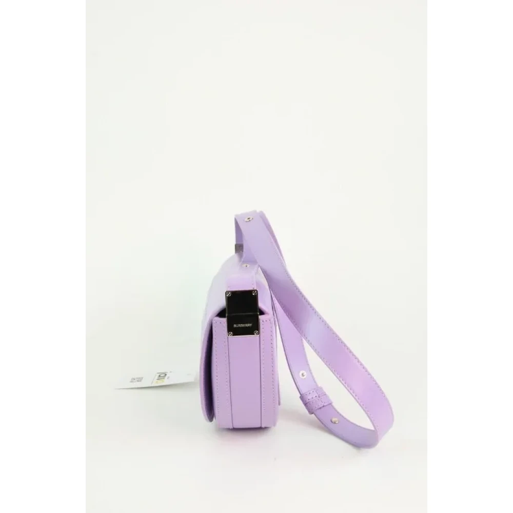 Burberry Vintage Pre-owned Leather shoulder-bags Purple Dames
