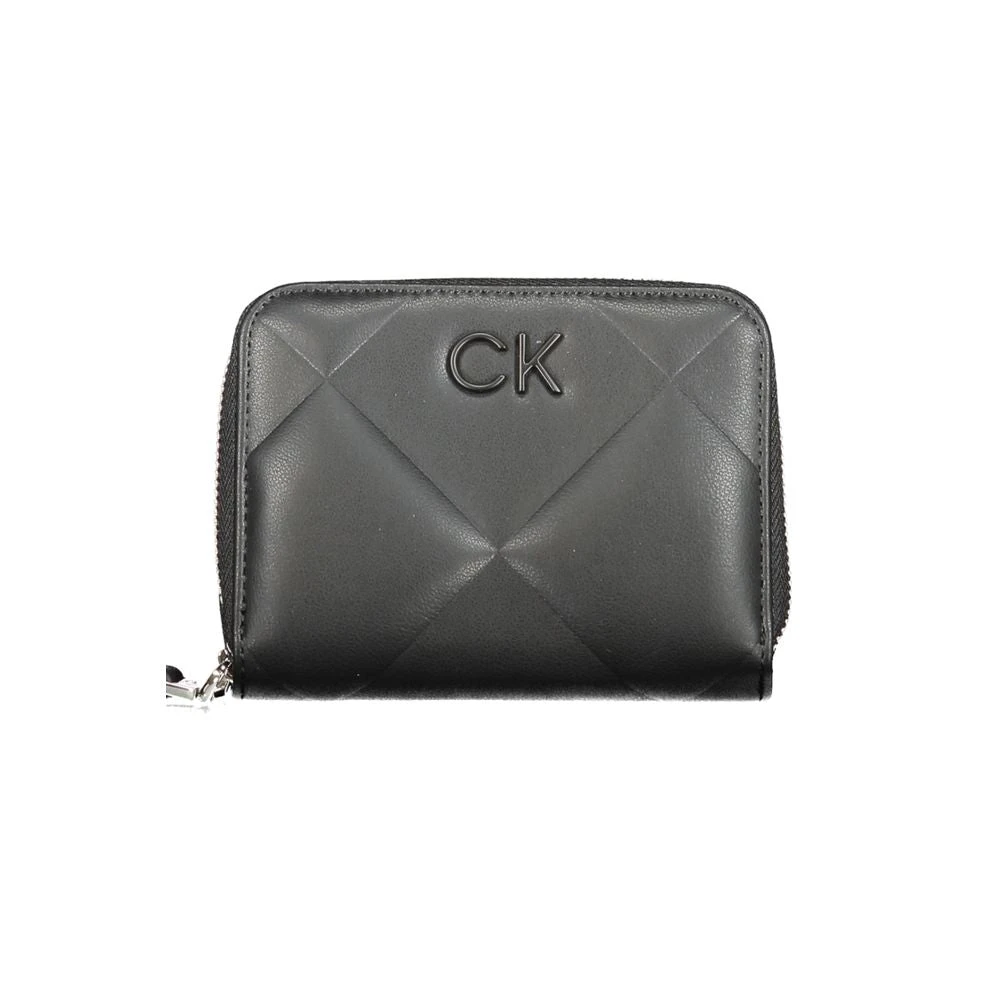 Calvin Klein Zwarte Polyester Portemonnee met RFID-blokkering Black Dames
