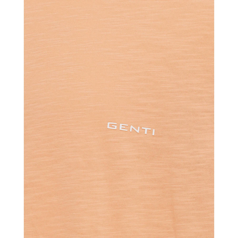 Genti Korte mouw T-shirt J9037-1222 Orange Heren