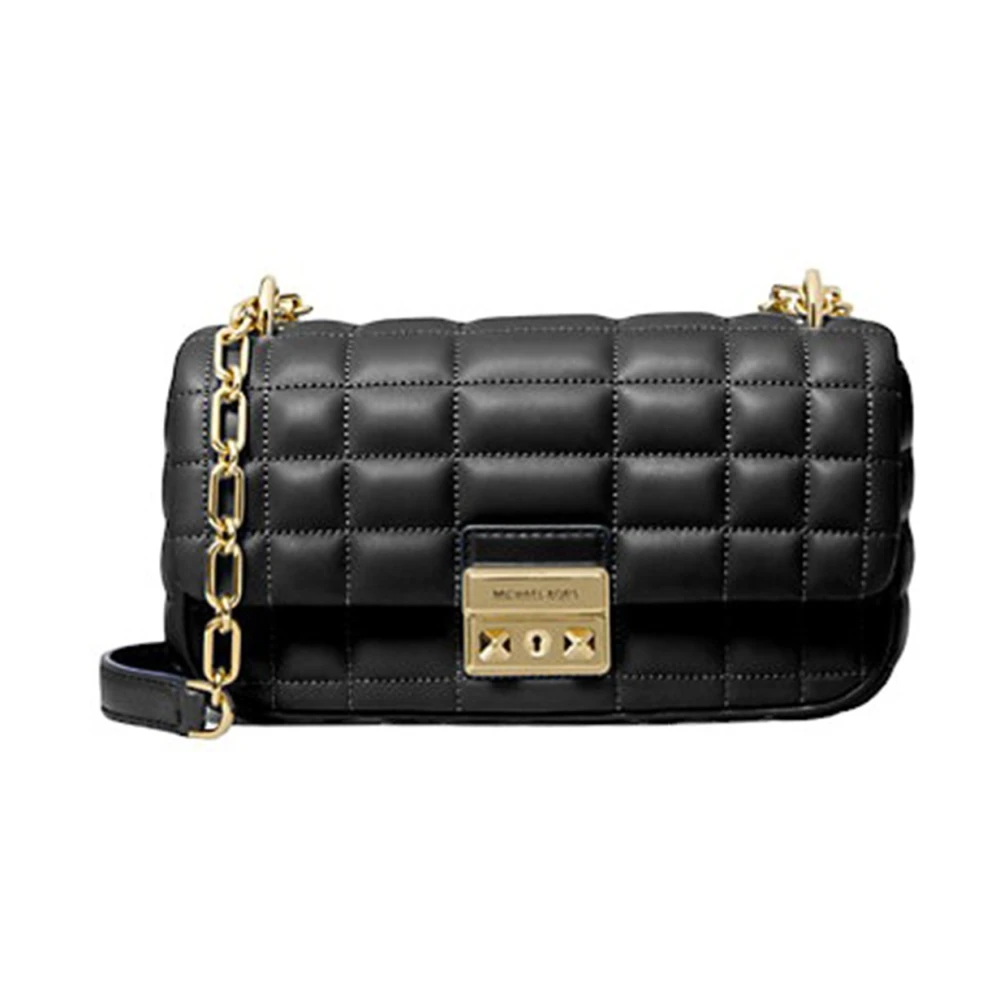 Michael Kors Convertible Chain Shoulder Bag Black Dames