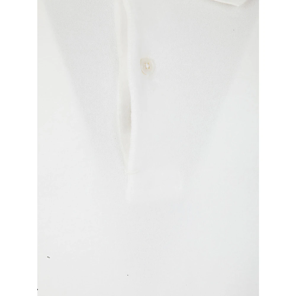Tom Ford Witte Cut and Sewn Polo White Heren