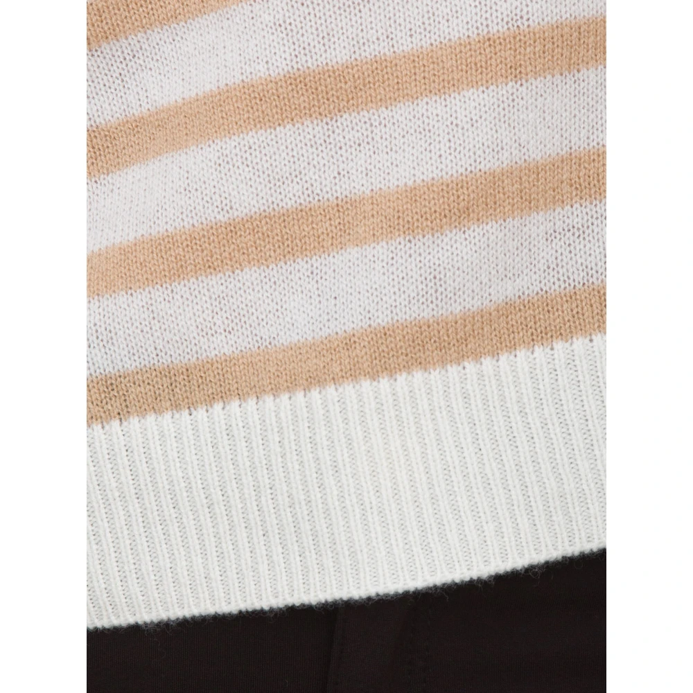 Nenette Witte Cashmere Crewneck Sweater White Dames