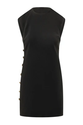 Stretch Viscose Cady Mini Dress